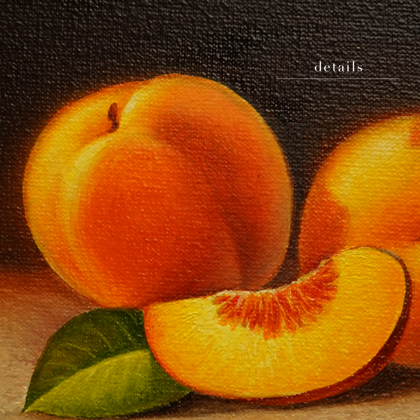 Original Peaches Oil Painting