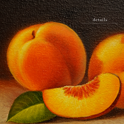 Original Peaches Oil Painting