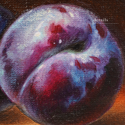 Original Plums Oil Painting