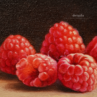 Original Raspberries Oil Painting