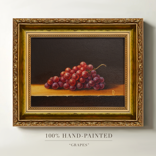 Original Grapes Oil Painting