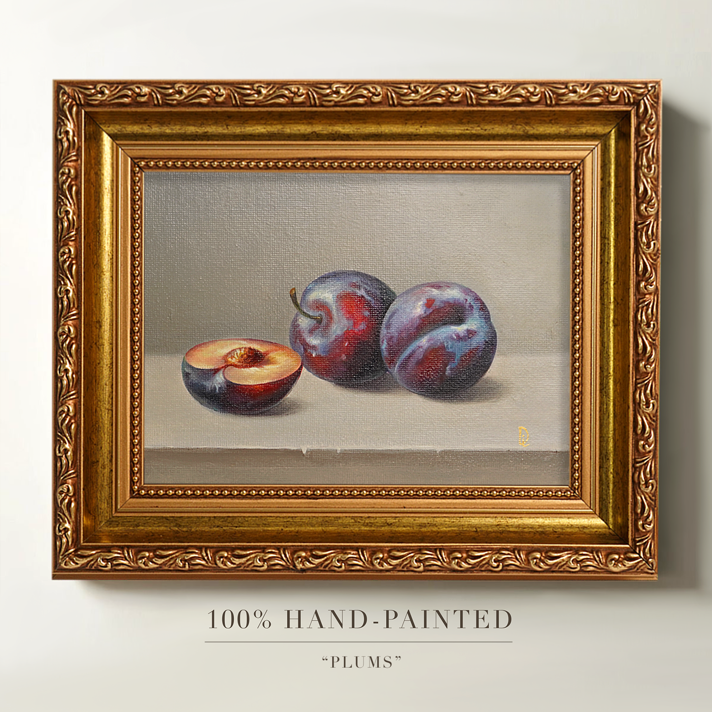 Original Plums Oil Painting
