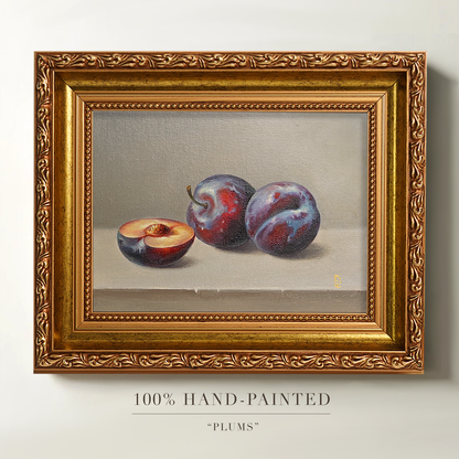 Original Plums Oil Painting