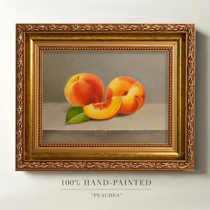 Original Peaches Oil Painting