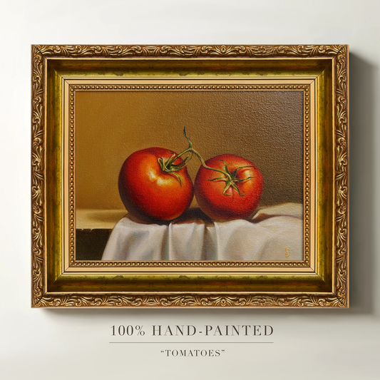 Original Tomatoes Oil Painting