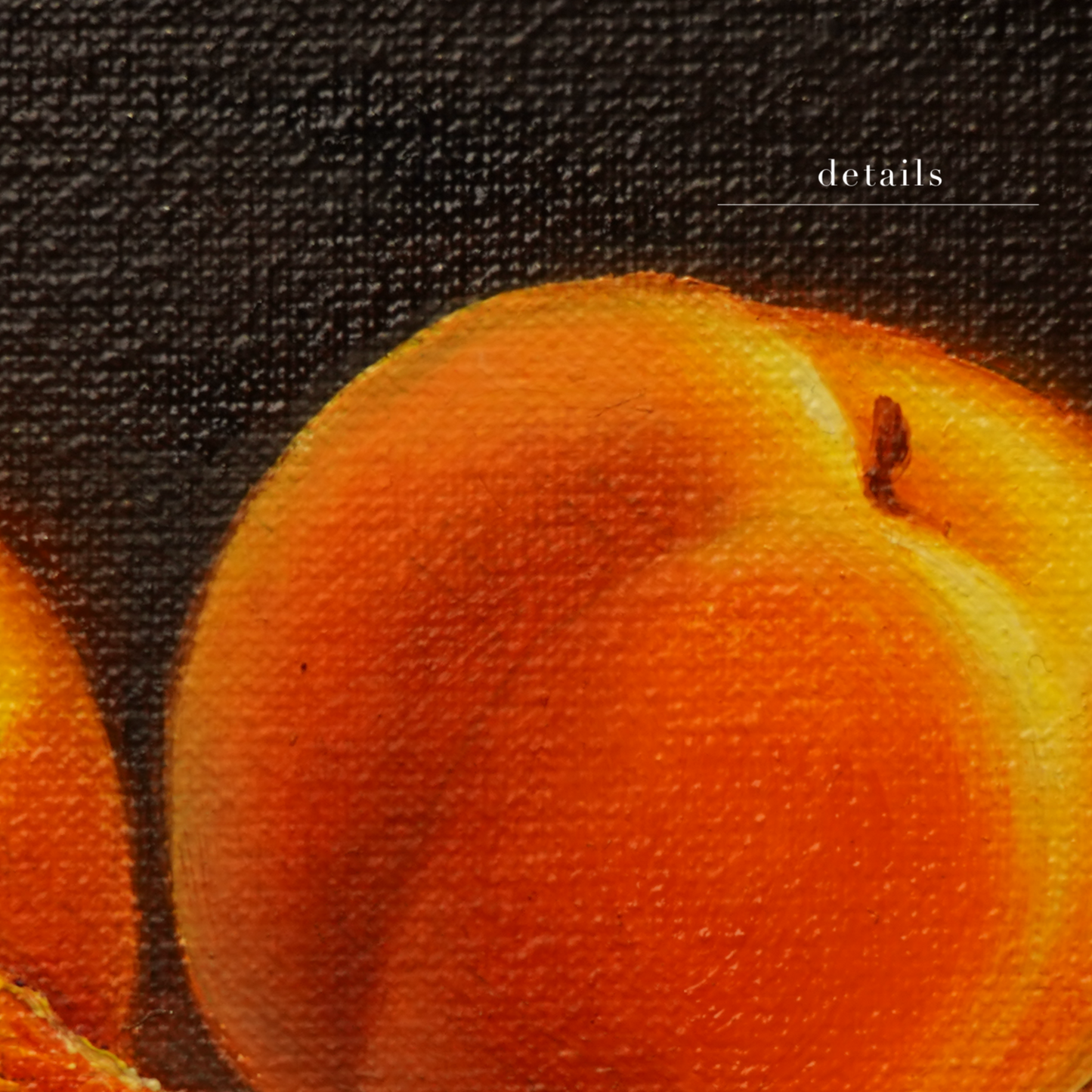 Original Peaches Oil Painting
