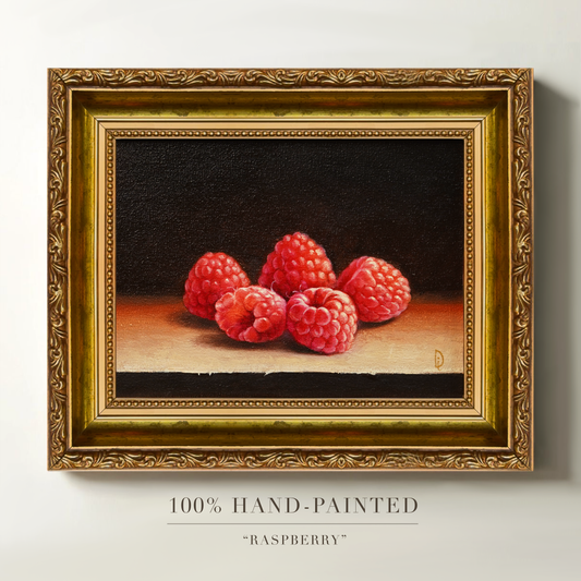 Original Raspberries Oil Painting
