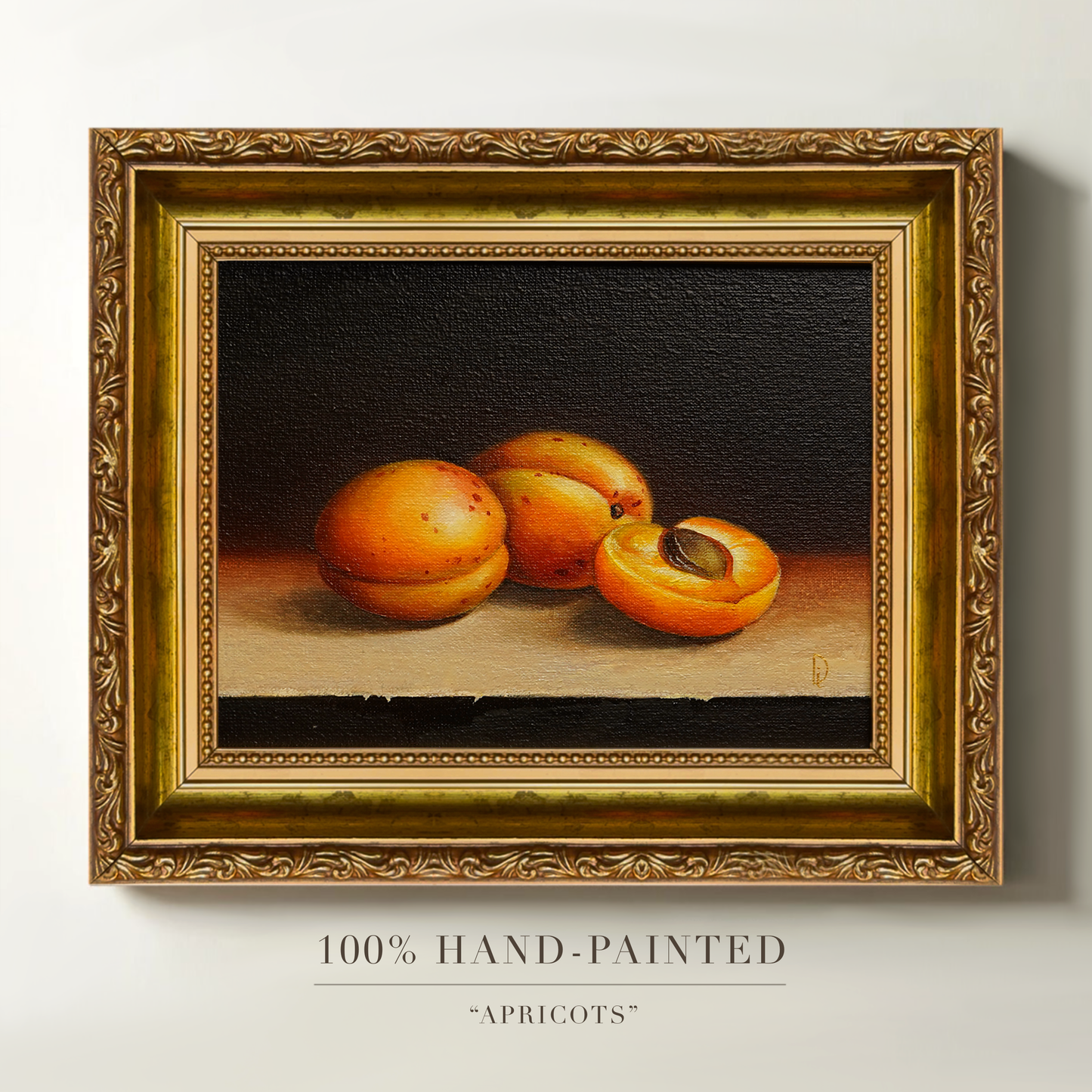 Original Apricots Oil Painting