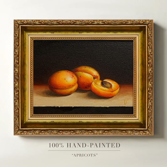 Original Apricots Oil Painting