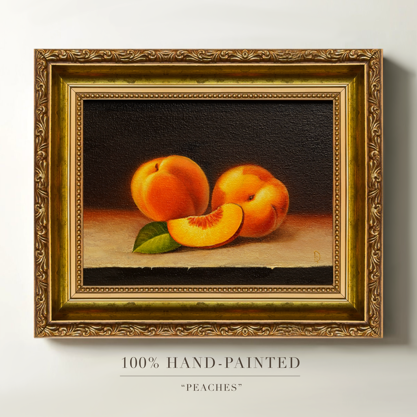 Original Peaches Oil Painting