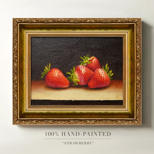 Original Strawberries Oil Painting