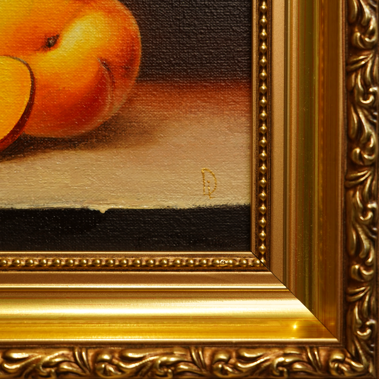 Original Peaches Oil Painting