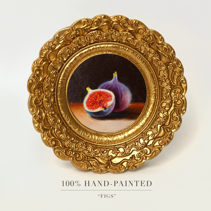 Original Fig Miniature Oil Painting