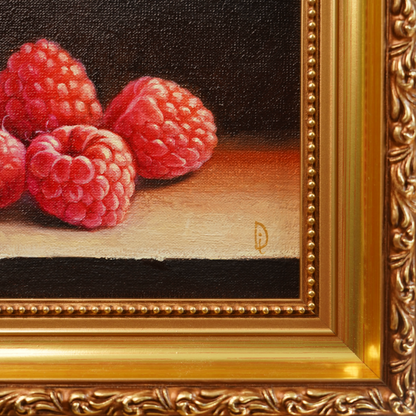 Original Raspberries Oil Painting