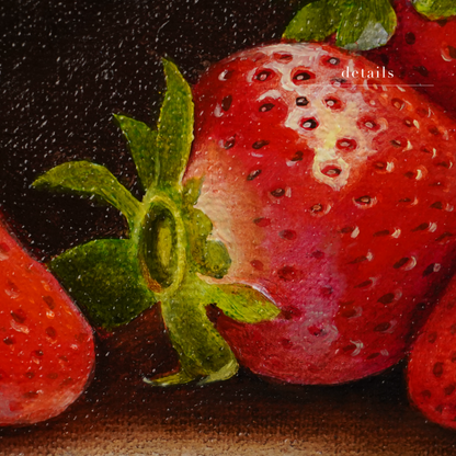 Original Strawberries Oil Painting