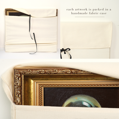 Original Snow Globe Miniature Oil Painting