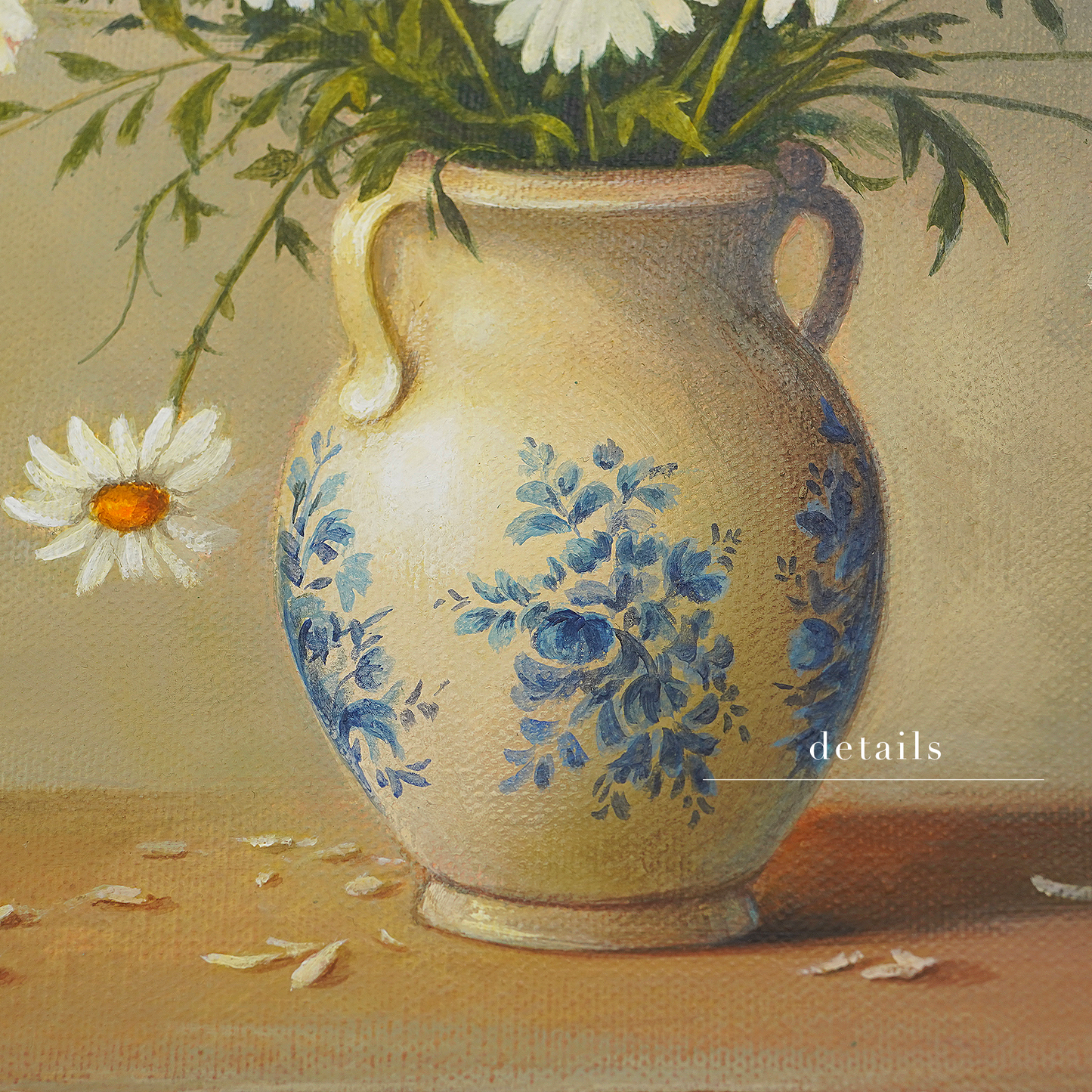 Original Daisies Oil Painting