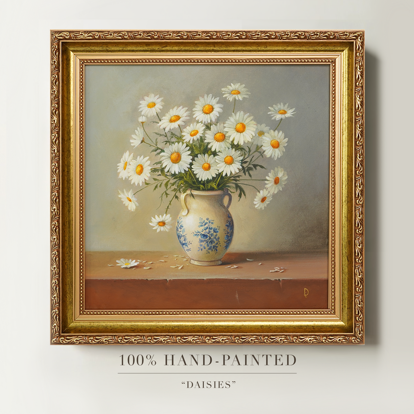 Original Daisies Oil Painting