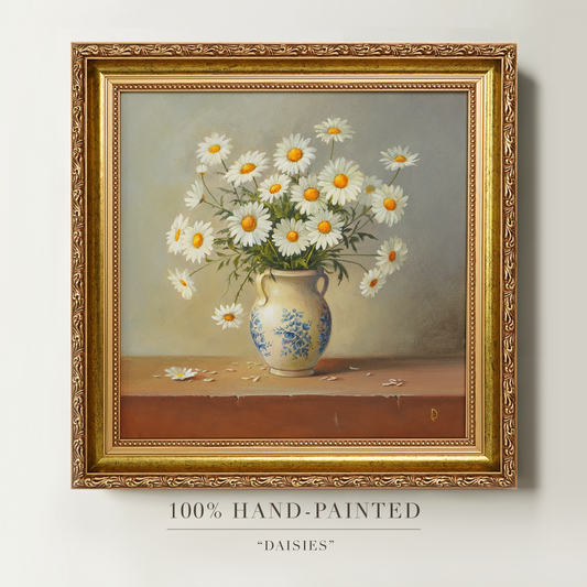 Original Daisies Oil Painting