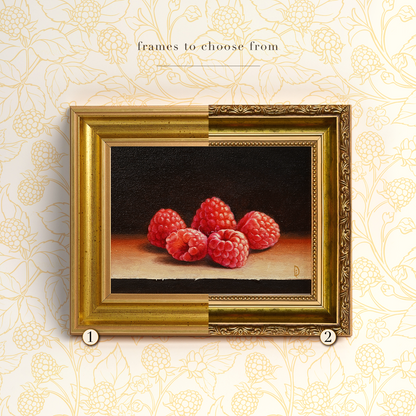 Original Raspberries Oil Painting