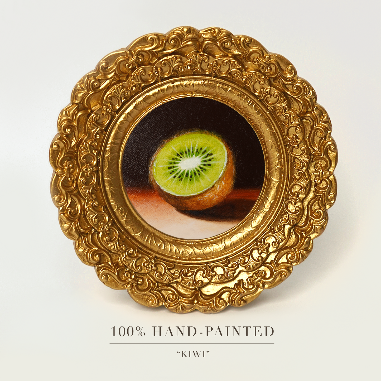 Original Kiwi Miniature Oil Painting