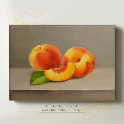 Original Peaches Oil Painting