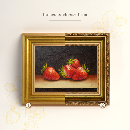 Original Strawberries Oil Painting