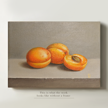 Original Apricots Oil Painting