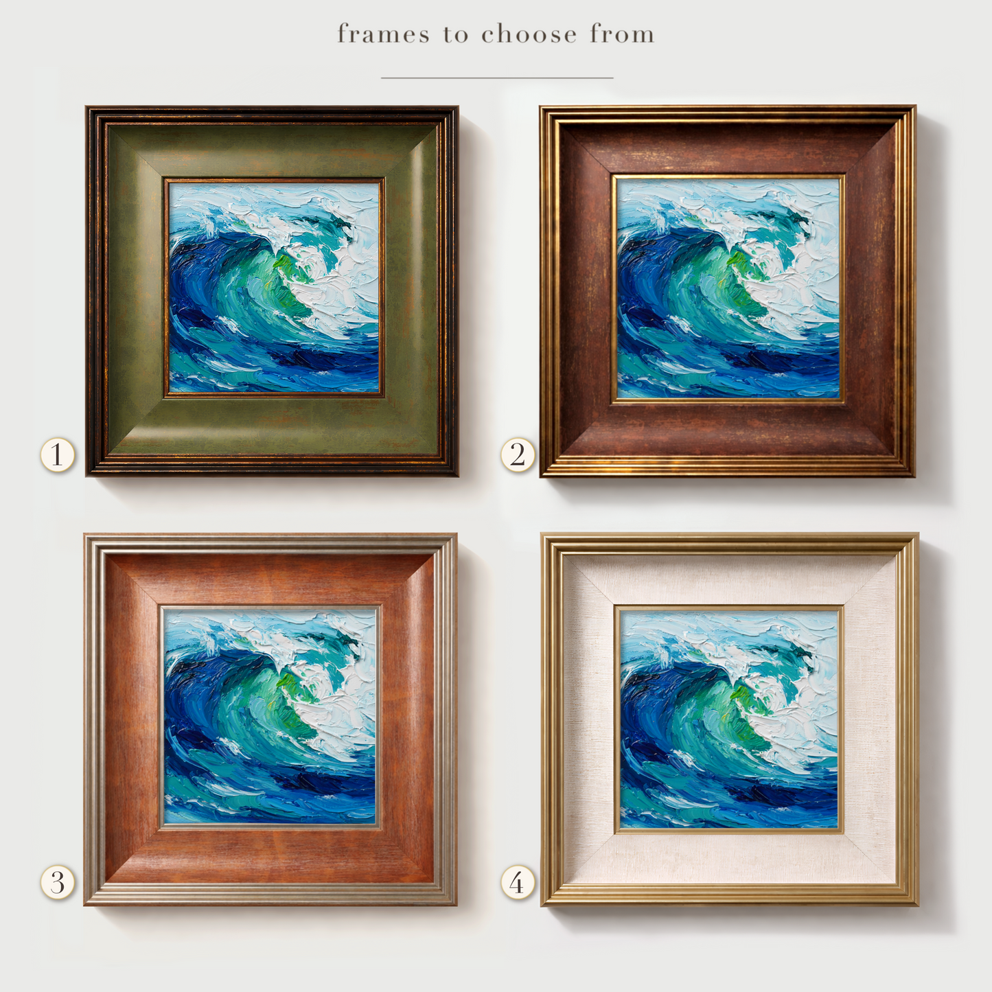 Original Ocean Wave Oil Painting