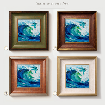 Original Ocean Wave Oil Painting