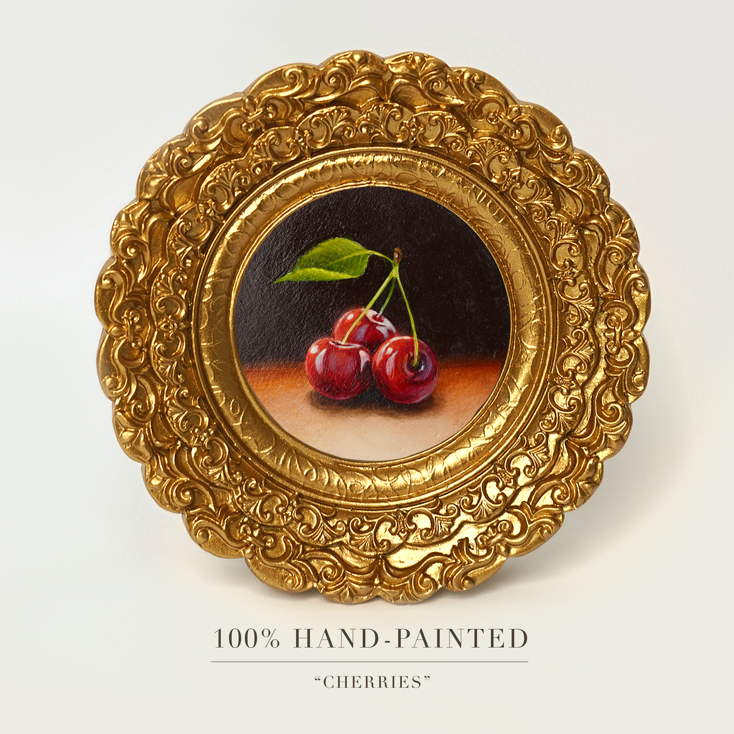 Original Cherry Miniature Oil Painting