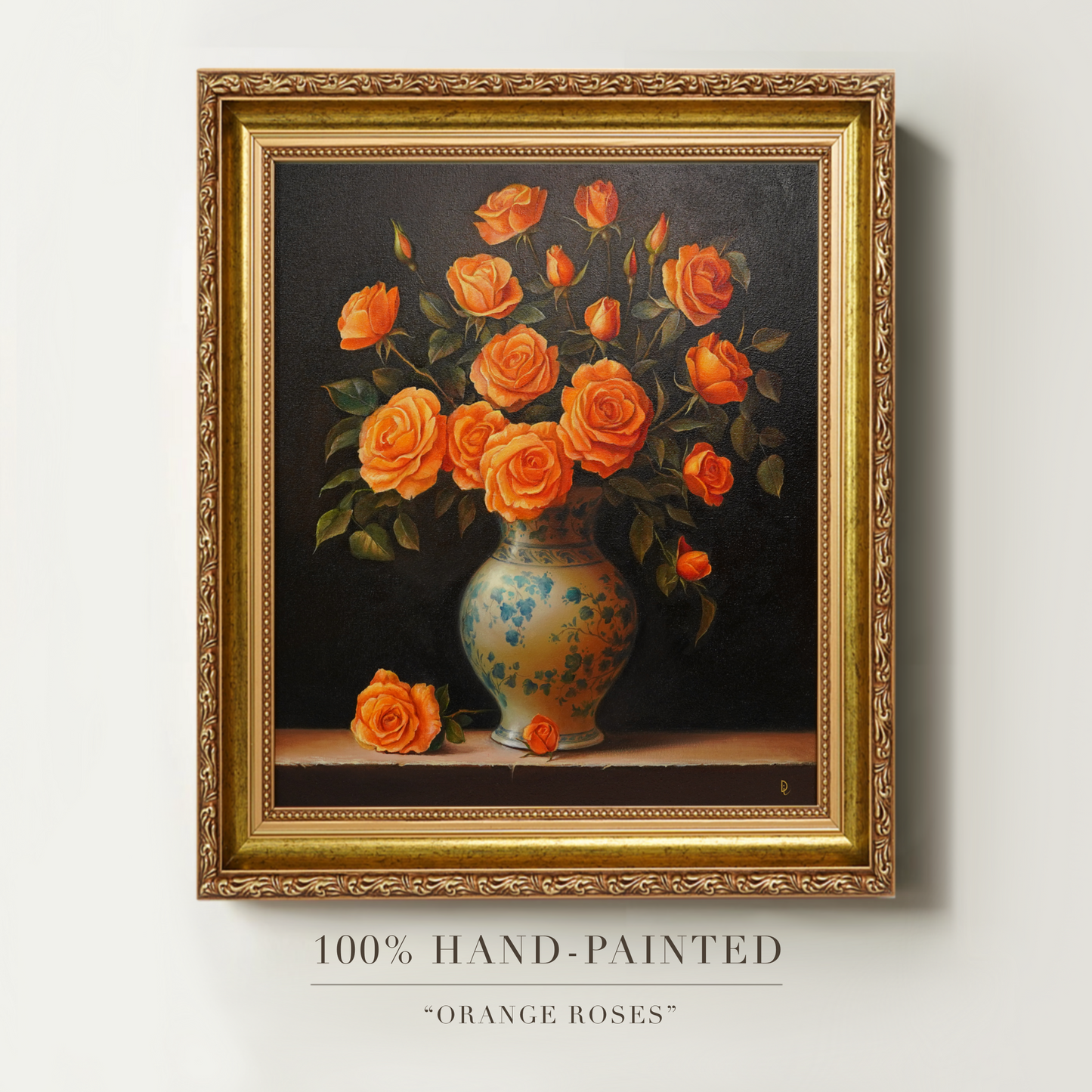 Original Roses Oil Painting