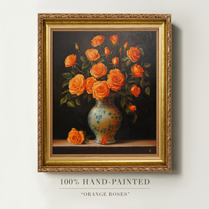 Original Roses Oil Painting