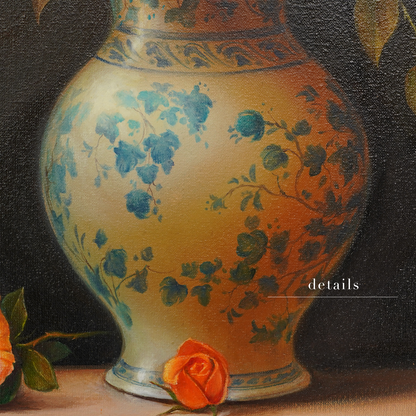 Original Roses Oil Painting