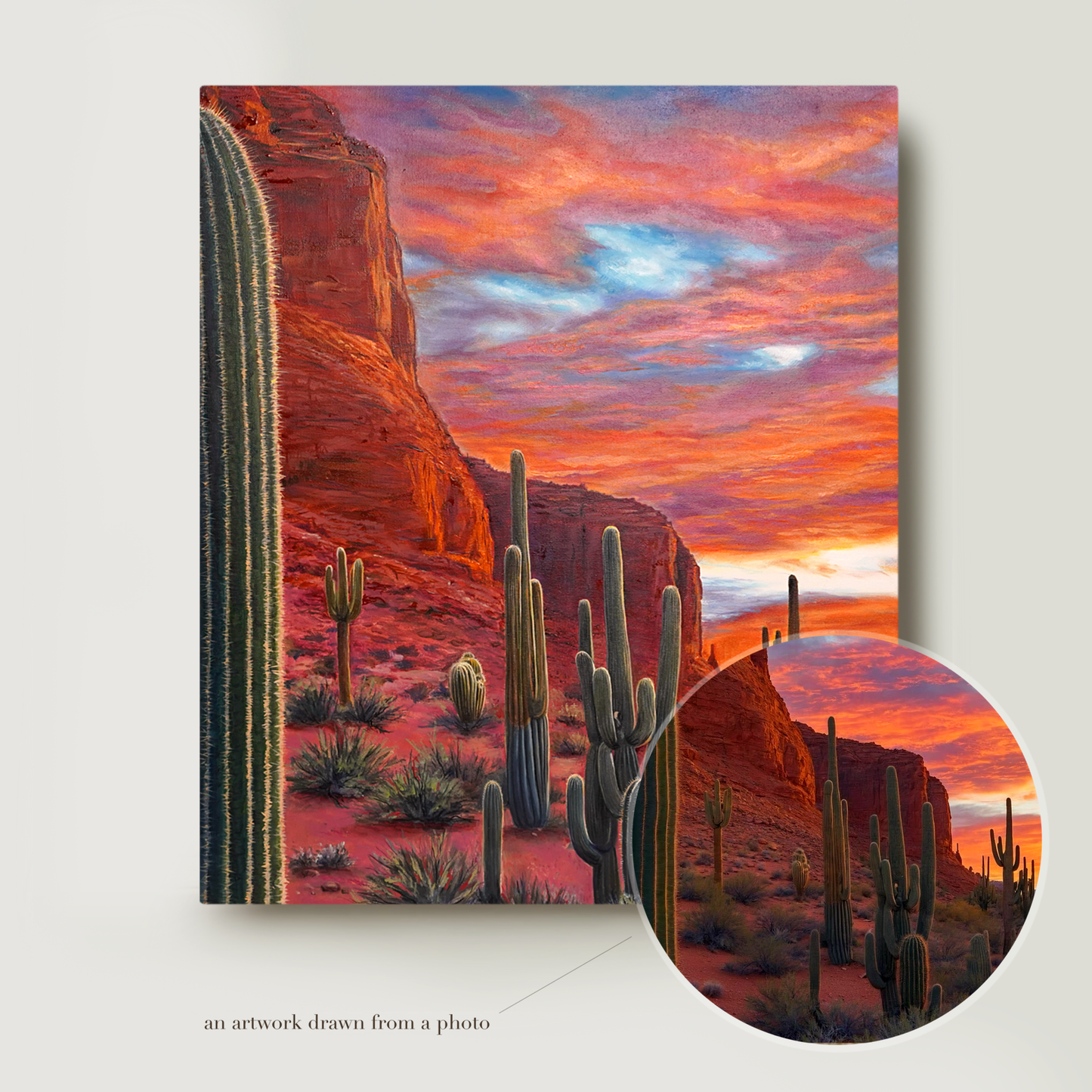 Custom Place Oil Portrait