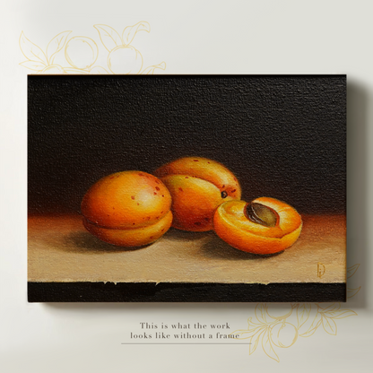 Original Apricots Oil Painting