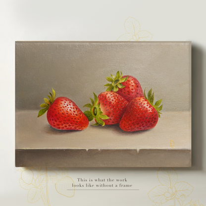 Original Strawberries Oil Painting