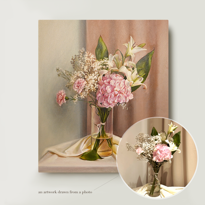 Custom Flower & Still Life Oil Painting
