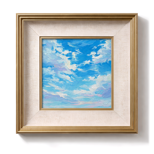 Original Cloudy Sky Oil Painting